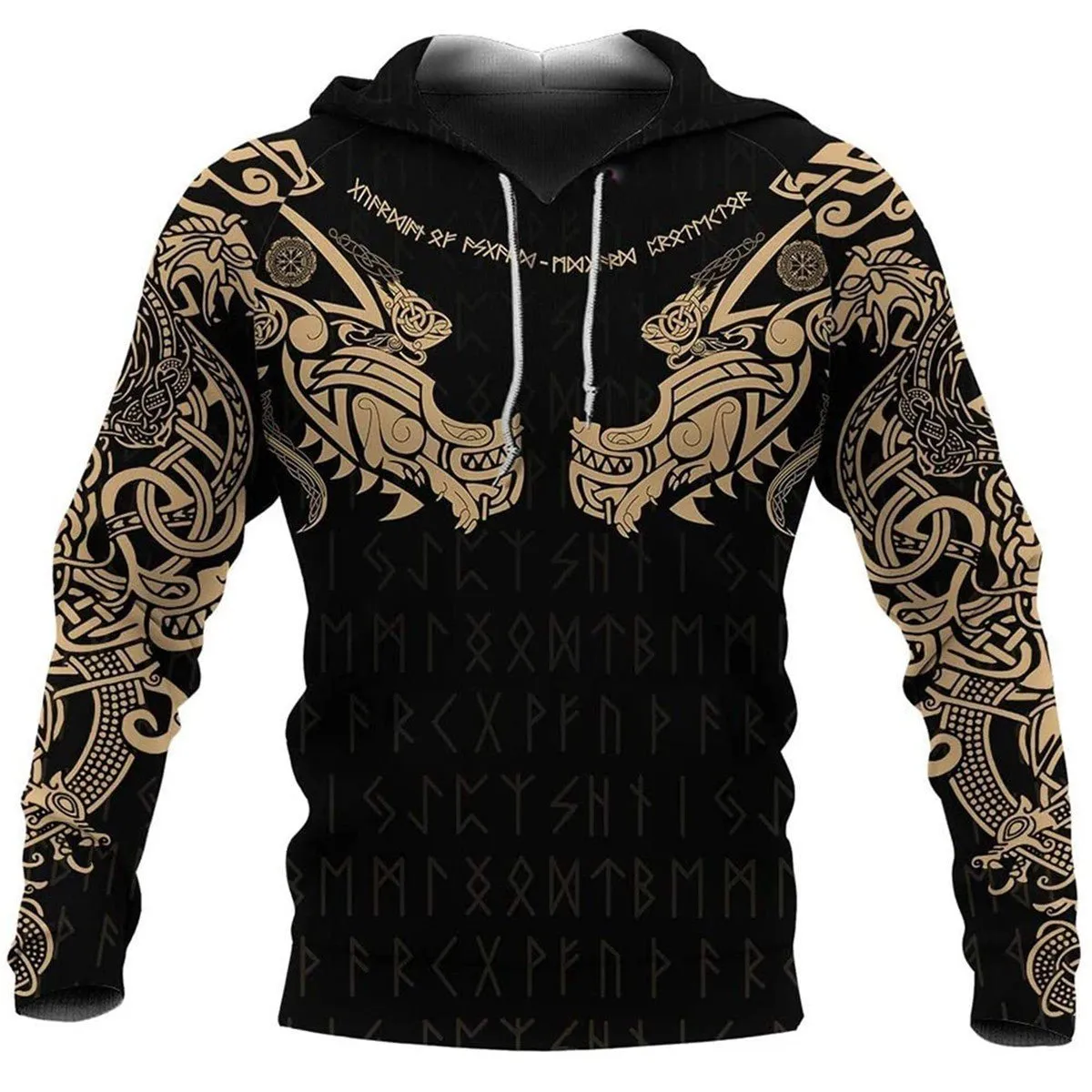 3D Digital Nordic Viking Designed Printed Hoodies