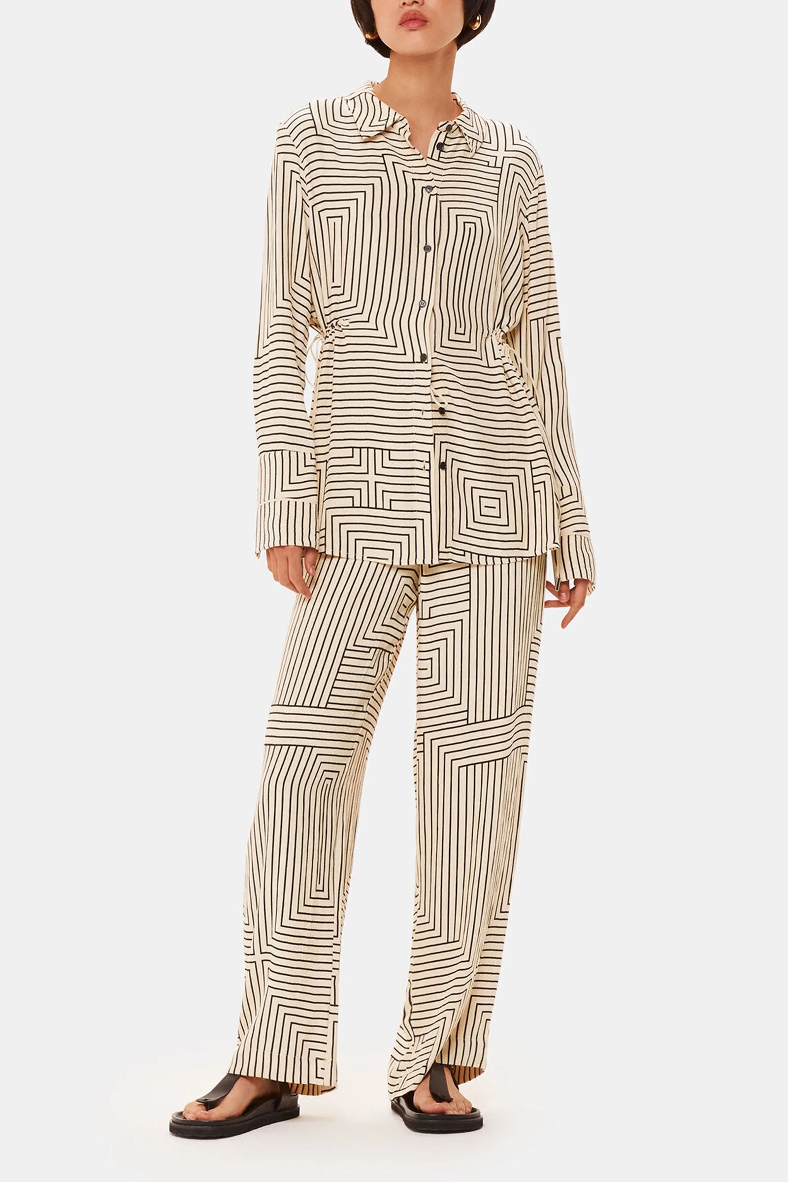 Angled Stripe Trouser