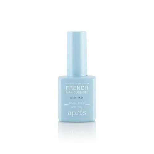 Apres French Manicure Gel Ombre: AB-115 White, Blue, and You