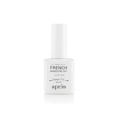 Apres French Manicure Gel Ombre: AB-130 Subway Tile White