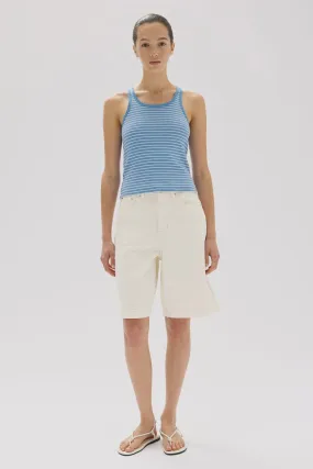 Assembly Label | Drew Stripe Tank - Bahama/White