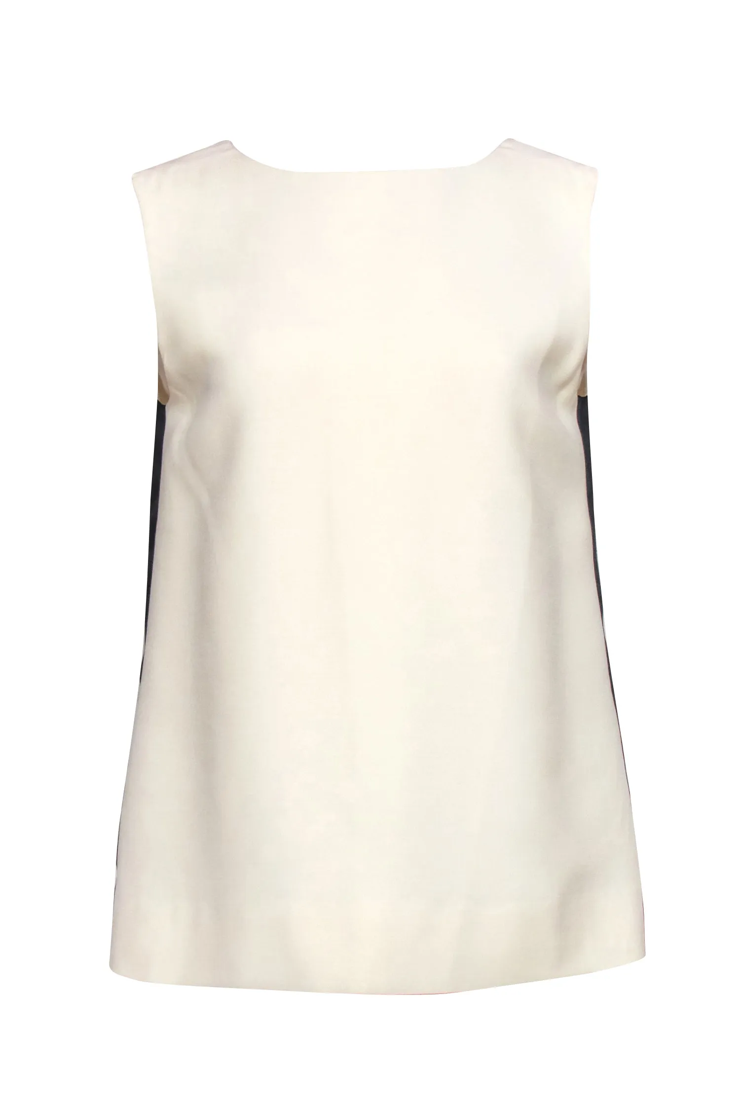 Burberry - Cream w/ Black Side Stripes Sleeveless Tank Sz 8