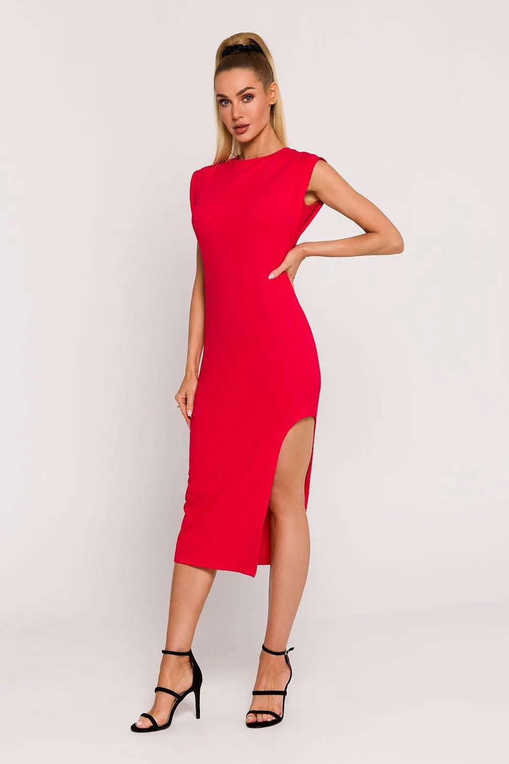 Chic Knitted Midi Elegance Dress