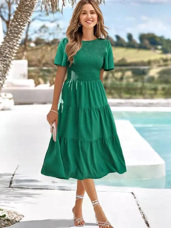 Chic Pleated Summer Dress for Women