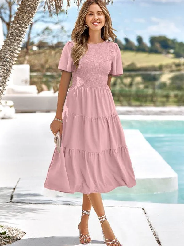 Chic Pleated Summer Dress for Women