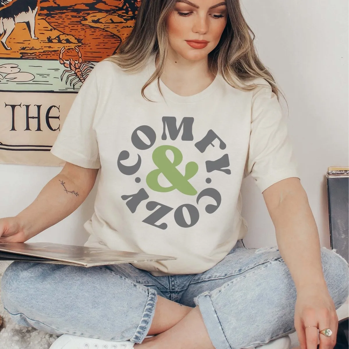 Comfy & Cozy Circle Wholesale Tee