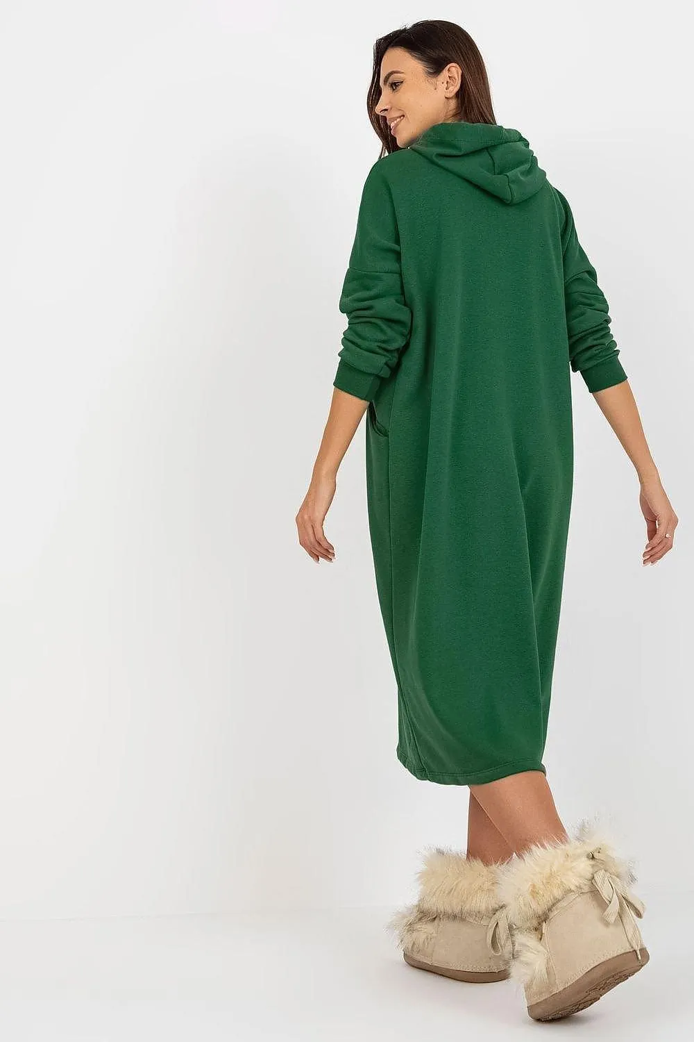 Effortless Chic Hooded Sweat Dress