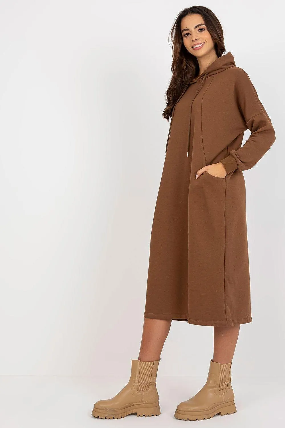 Effortless Chic Hooded Sweat Dress