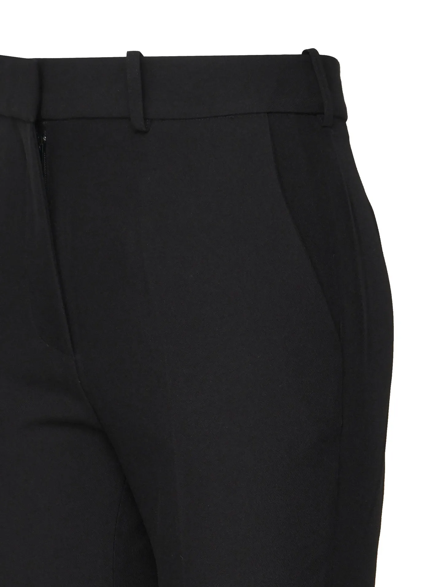 Elegant Black Trousers with Zip Closure