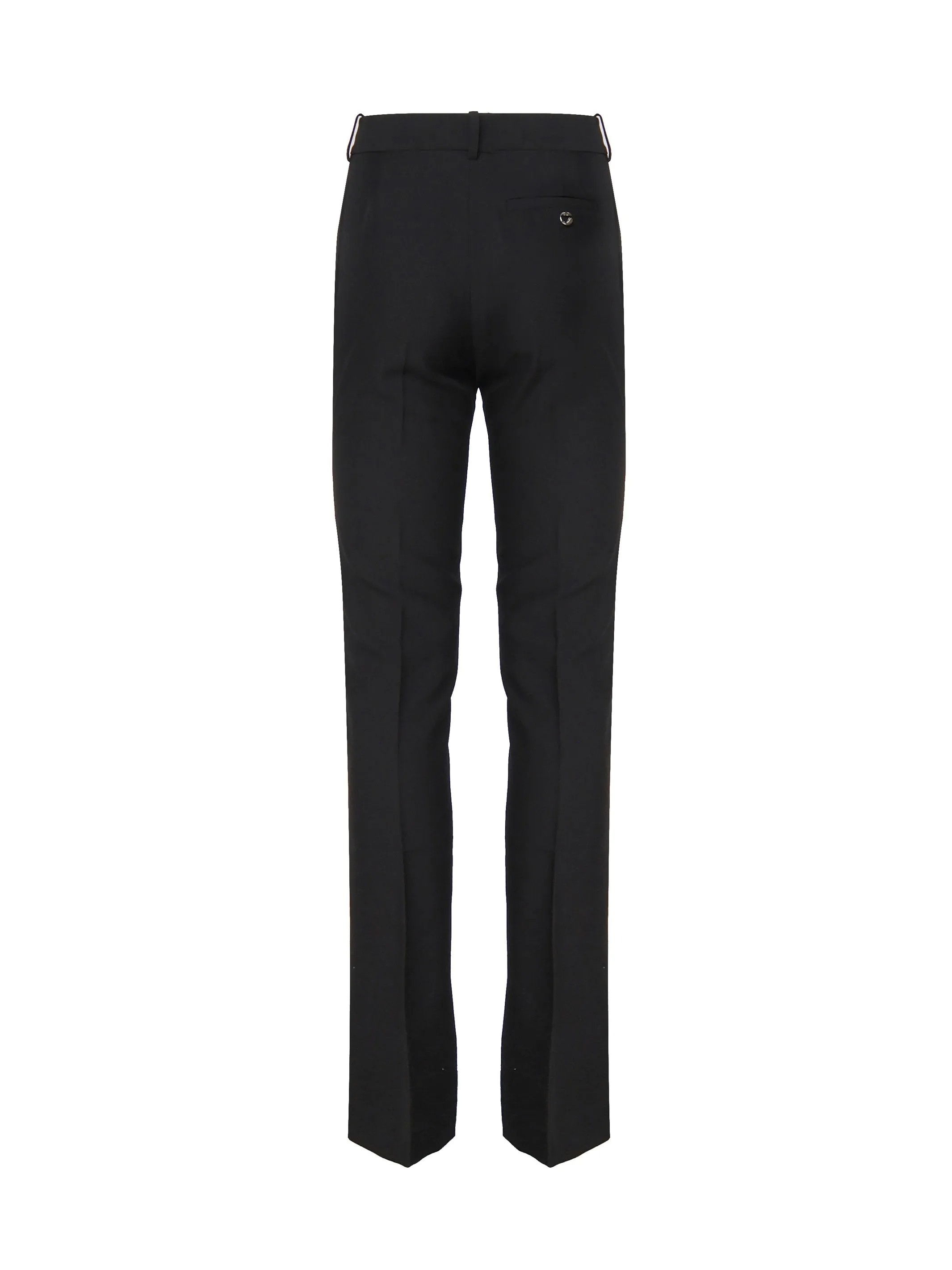 Elegant Black Trousers with Zip Closure