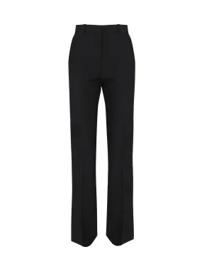 Elegant Black Trousers with Zip Closure