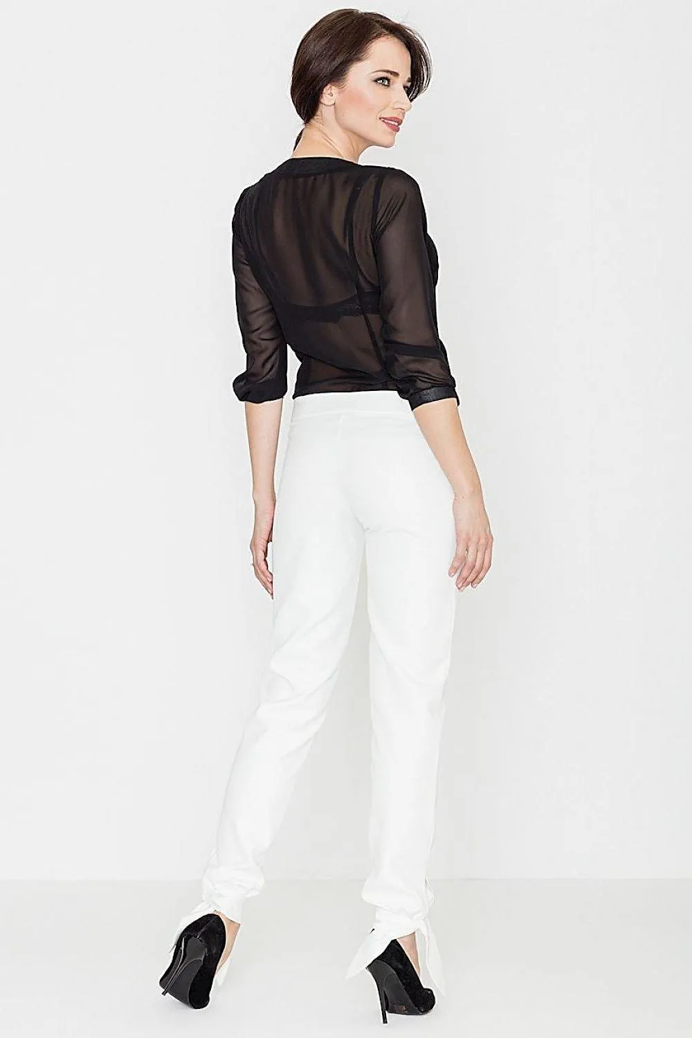 Elegant Bow-Detail Trousers