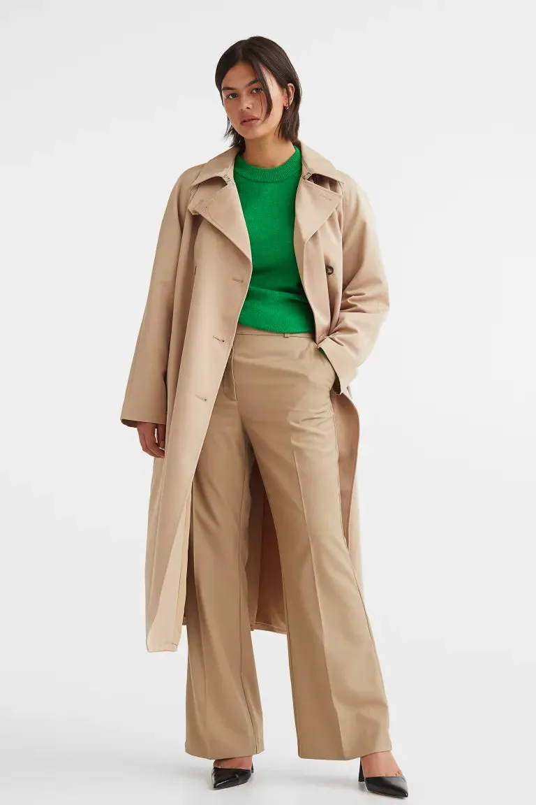 Elegant flared trousers H&M, beige