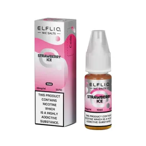 ELFLIQ Strawberry Ice 10ml Nicotine Salt E-Liquid