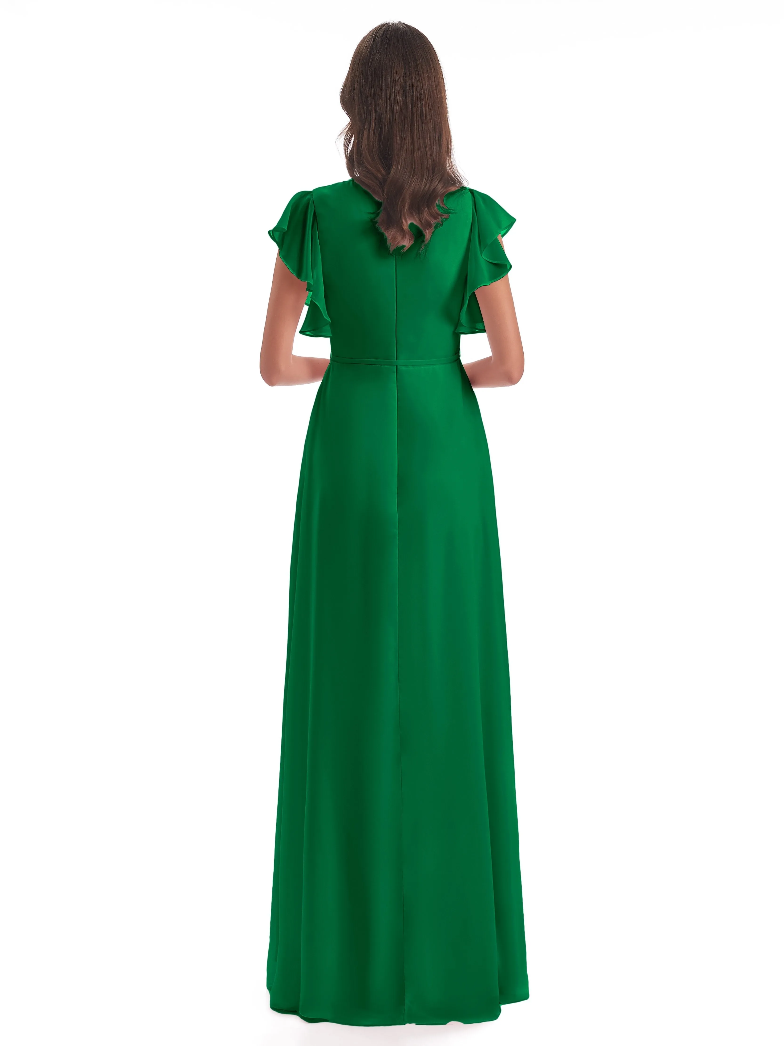 Emerald Bridesmaid Dresses Uk Hope Charming V Neck Long Chiffon Bridesmaid Dresses