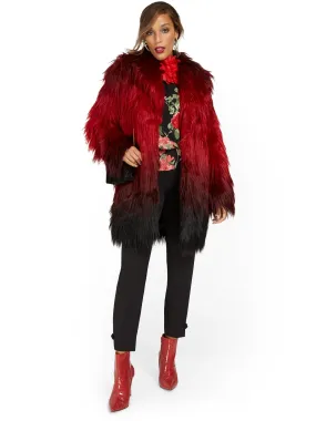 Faux-Fur Ombre Jacket