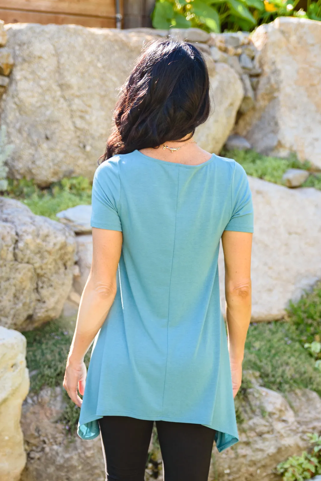 Fresh Feels Top In Teal