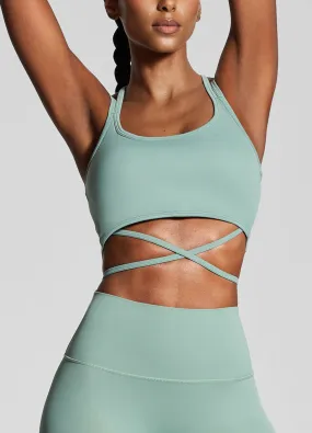 Fresh Green Strappy Front Top