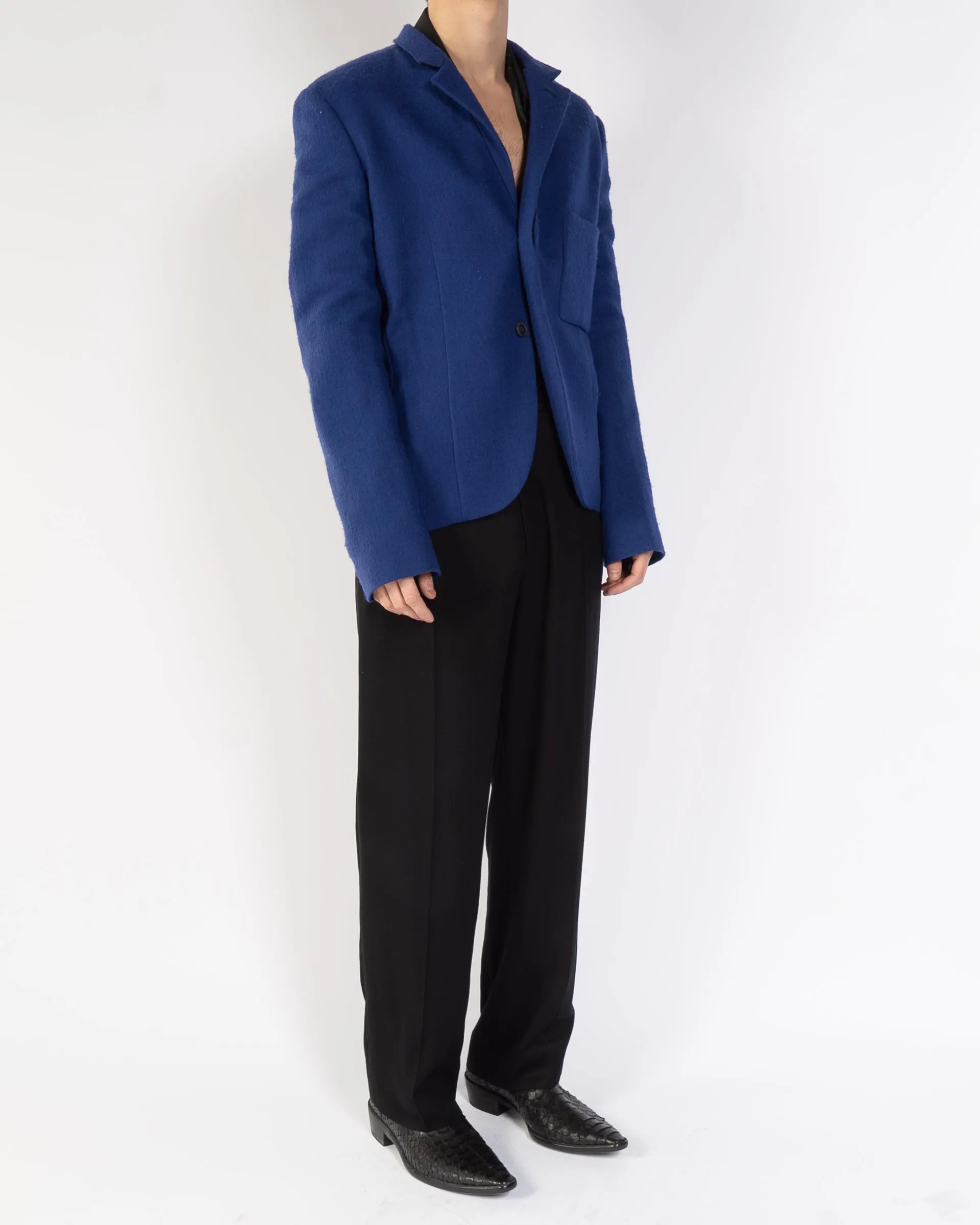 FW19 Blue Wool Officier Blazer