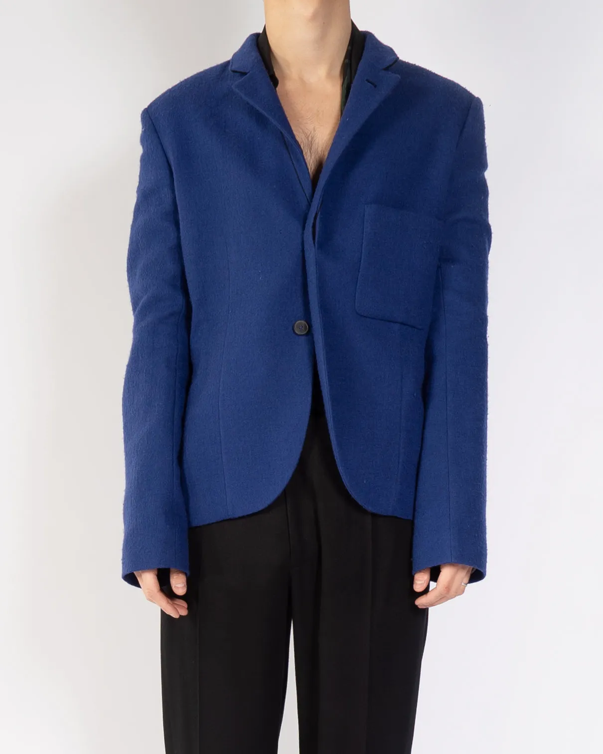 FW19 Blue Wool Officier Blazer