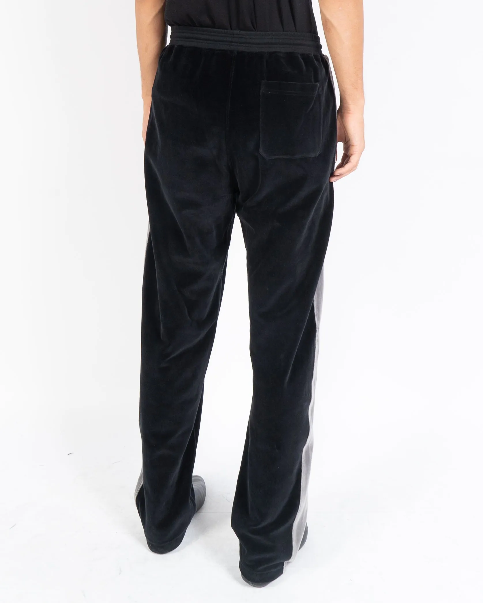 FW19 Side-Striped Relaxed Velvet Sweatpants