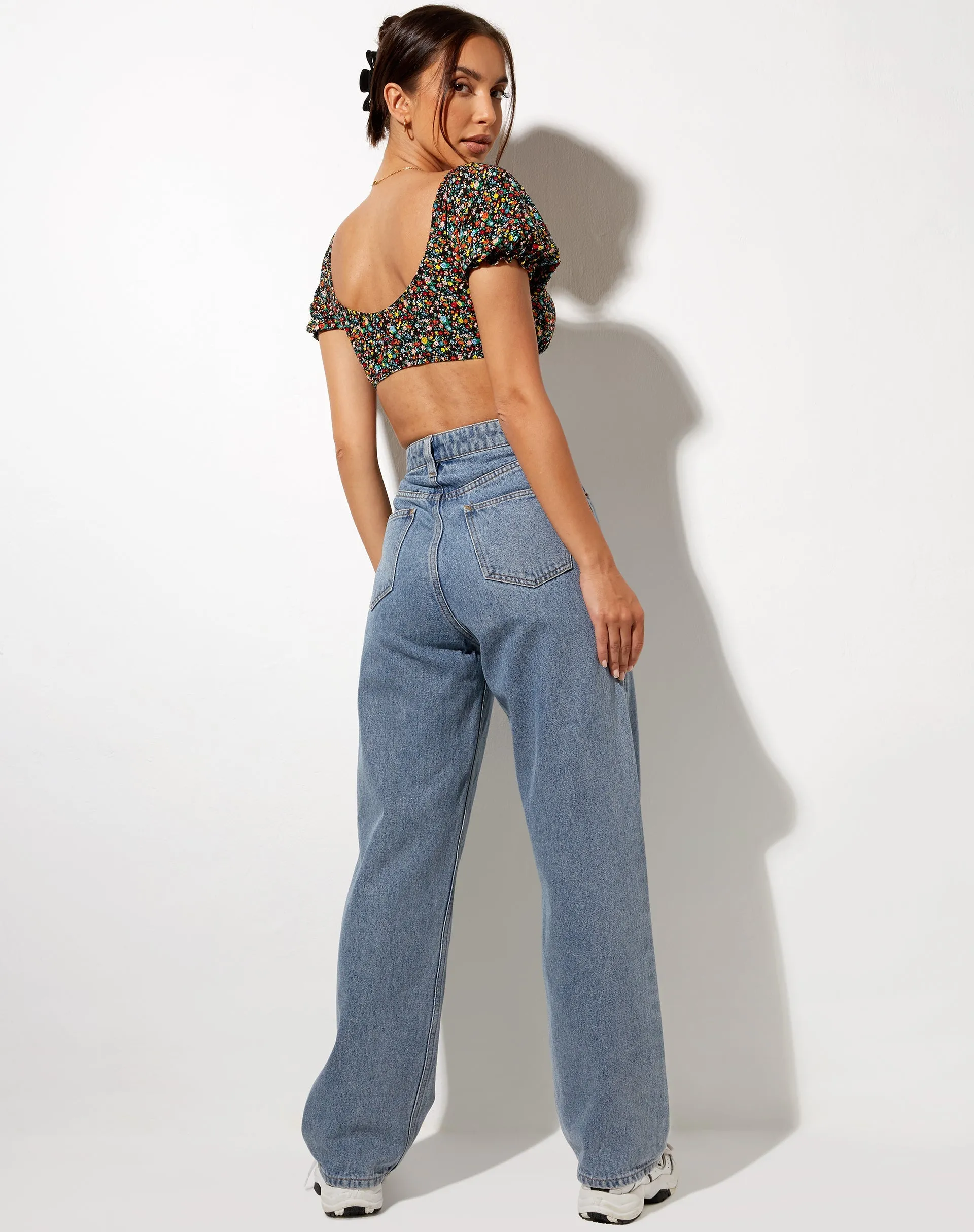 Haenji Crop Top in Kenny Floral