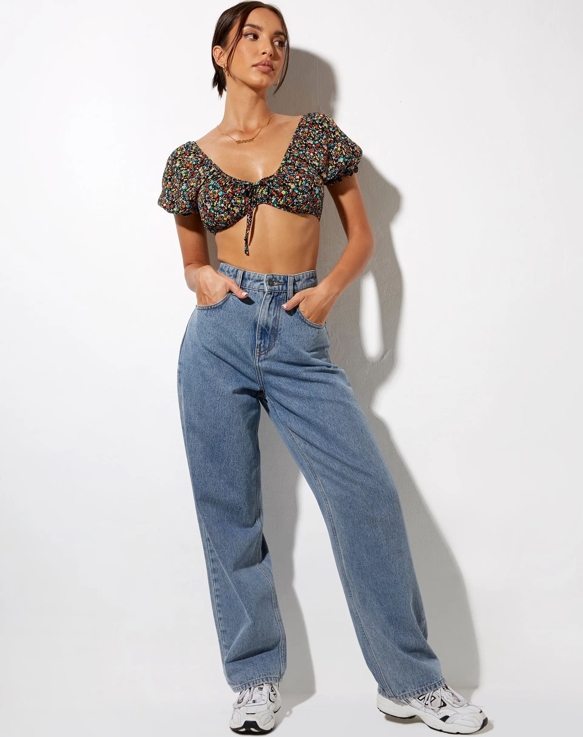 Haenji Crop Top in Kenny Floral