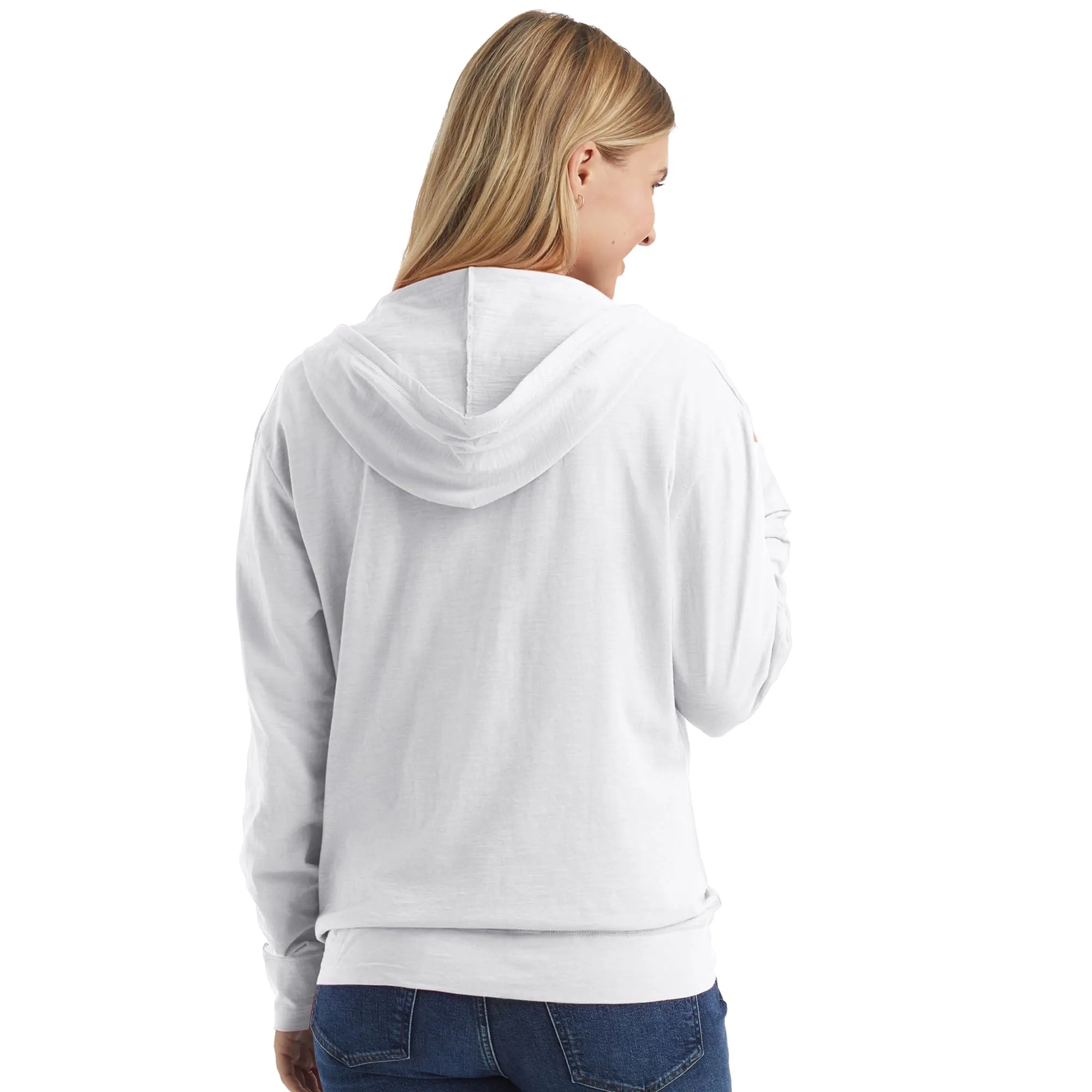 Hanes womens Slub Jersey fashion hoodies, White, XX-Large US