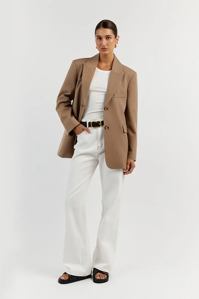 HARLEY LATTE OVERSIZED BOYFRIEND BLAZER