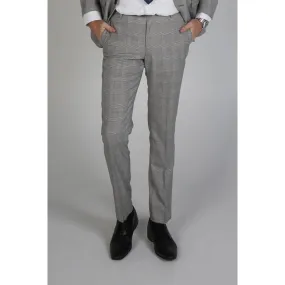 Hugo - Men's Check Grey Trouser