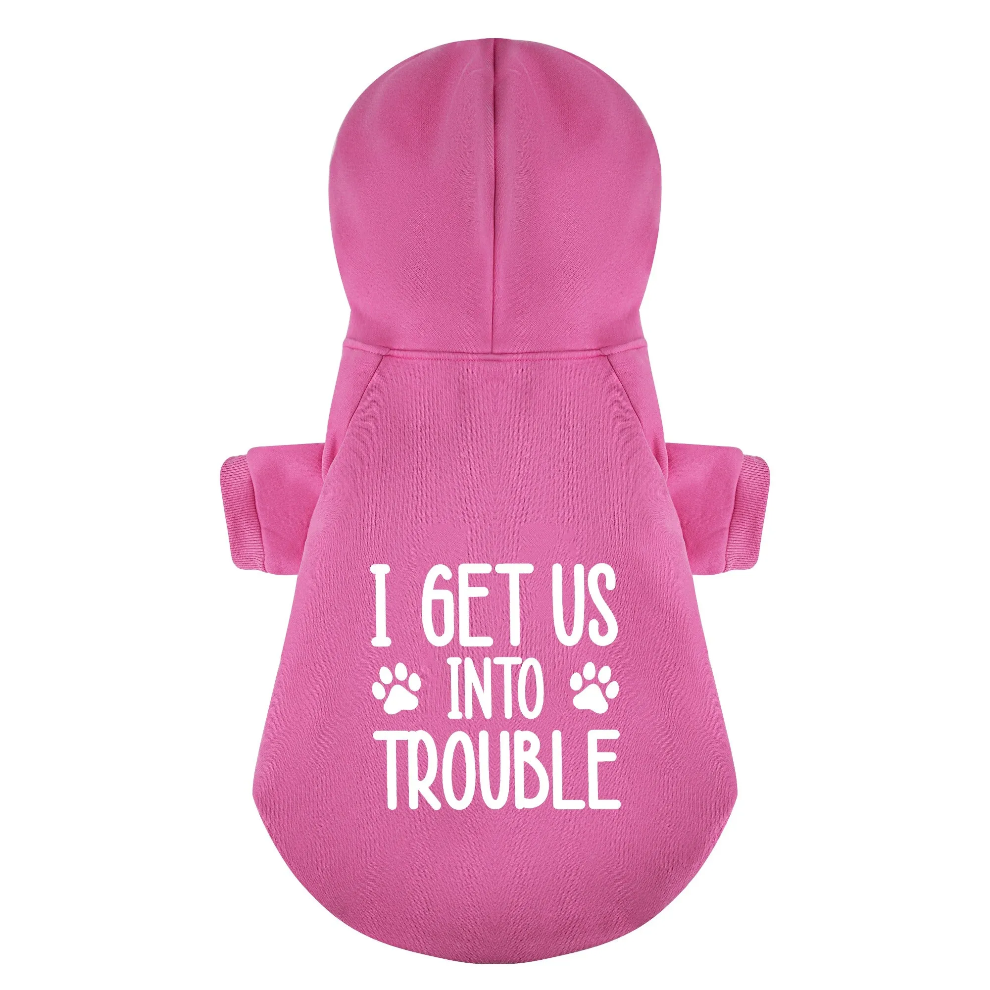 I get us into trouble and I get us out of trouble - Matching French Bulldog Hoodies – Stylish, Cozy & Personalized!