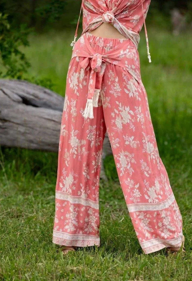 Iris Maxi 203175-20 Tassel Pants Red