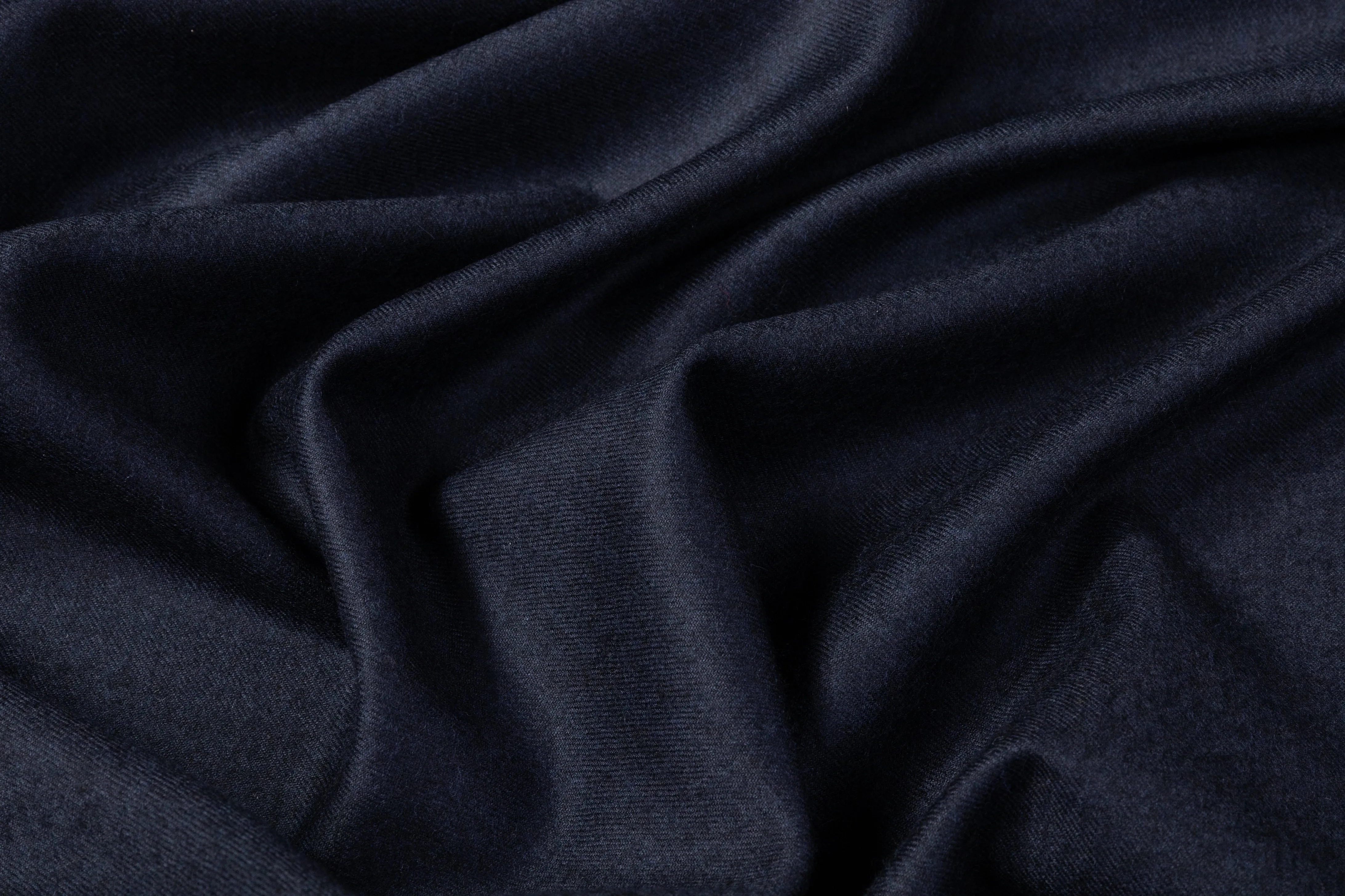 Italian Wool Flannel - Navy Blue