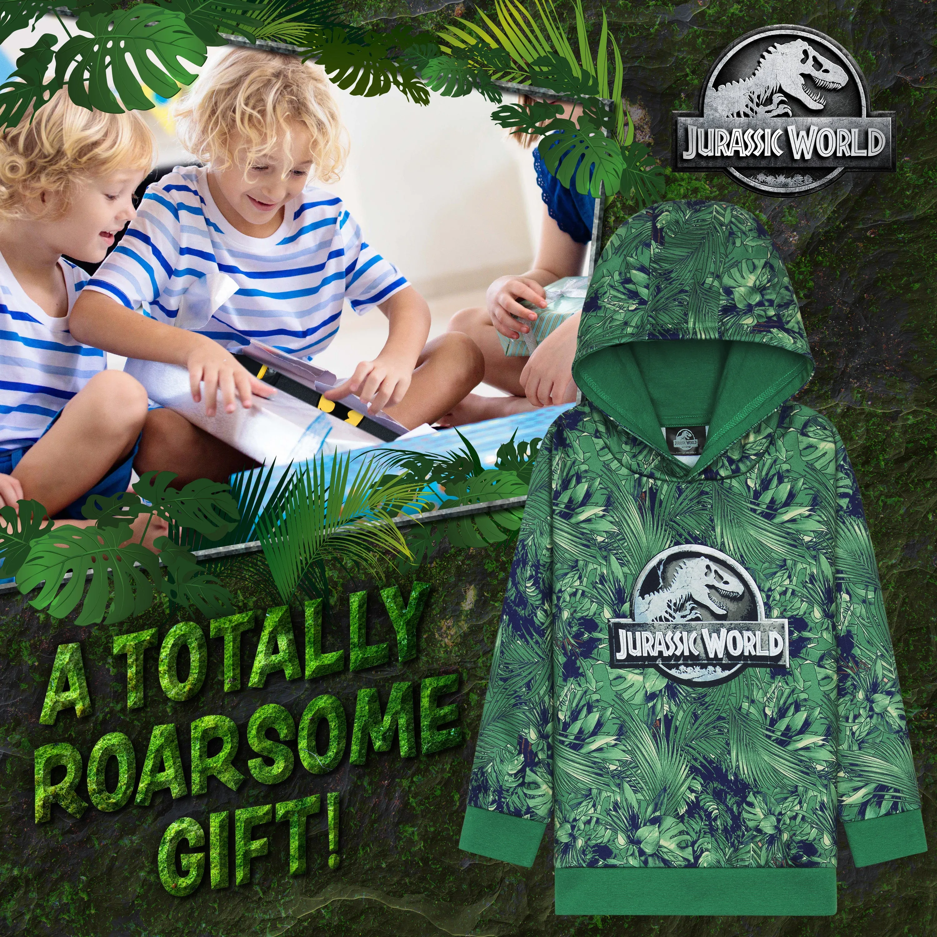 Jurassic World Boys Hoodies Dinosaur Hoodie Kids Teens