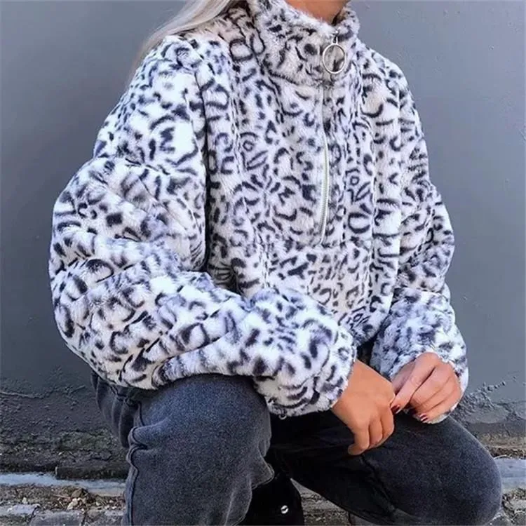 Leopard Printed Hoodies Sweatshirts