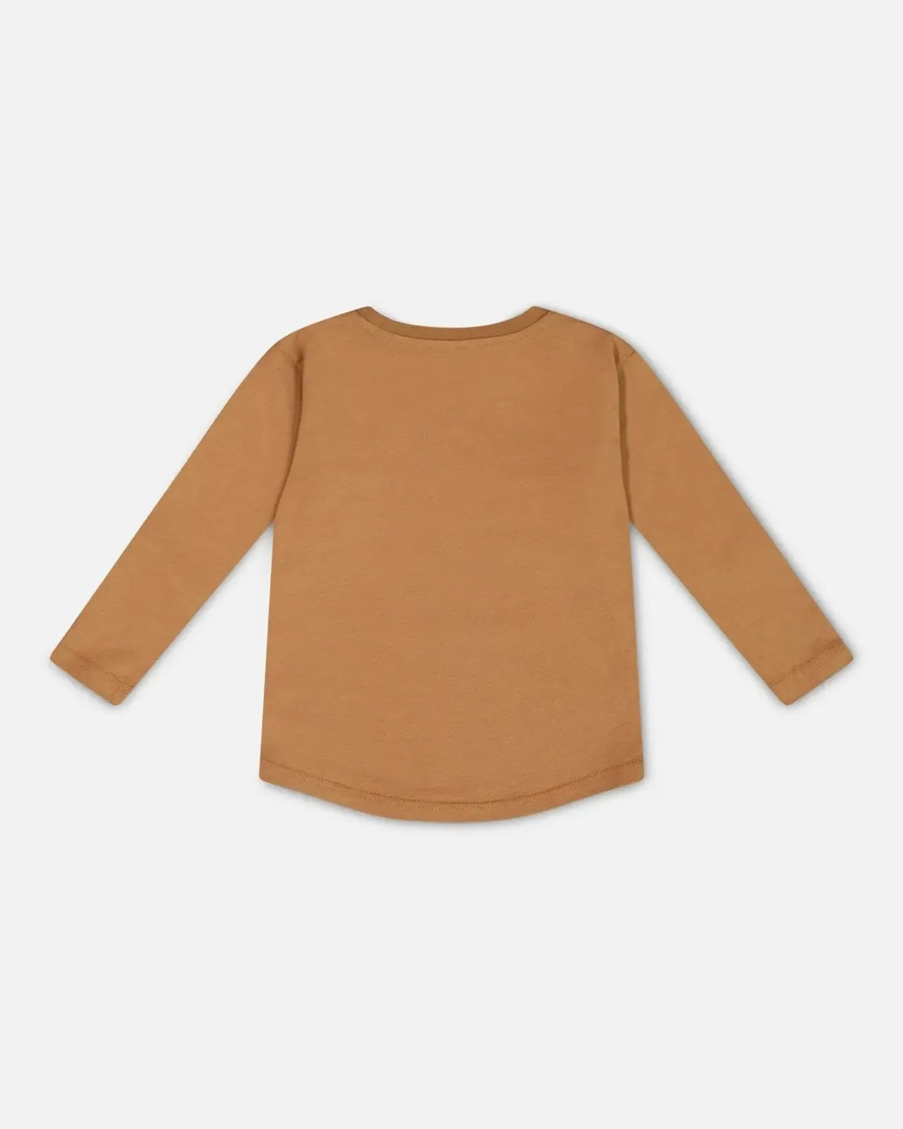 Long-Sleeve T-Shirt With Print Caramel