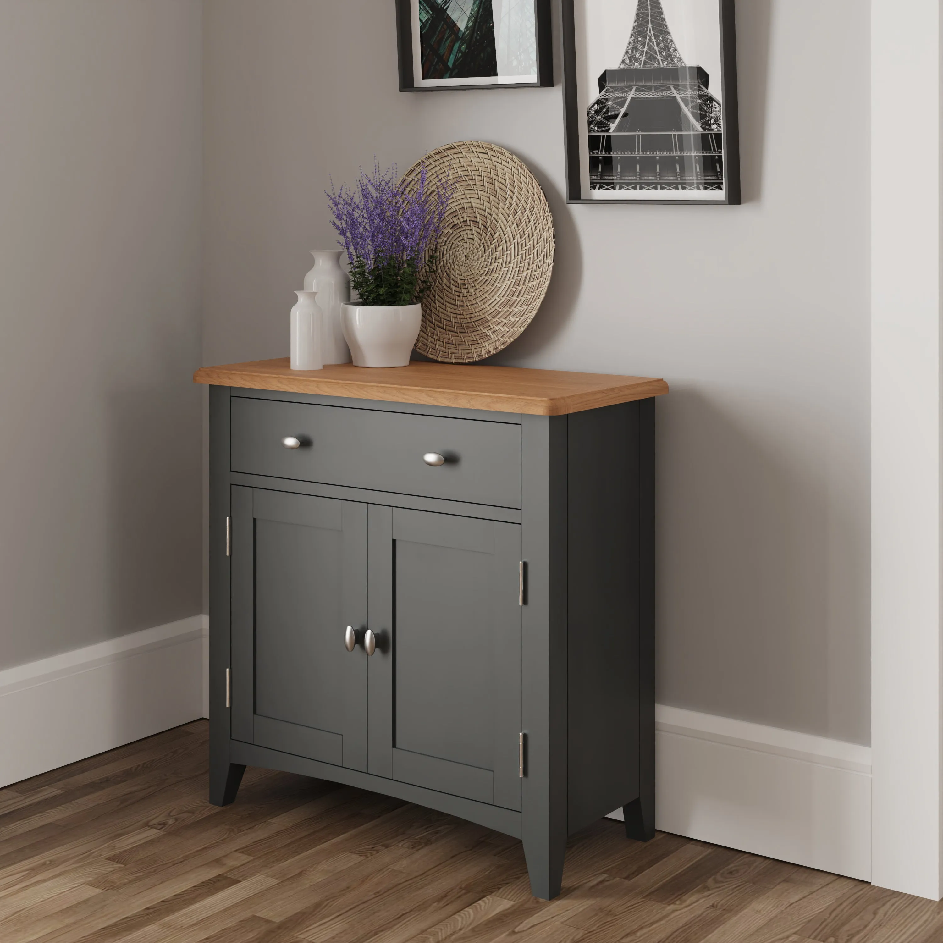 Malmesbury Grey Sideboard Small 75 x 34 x 75 cm