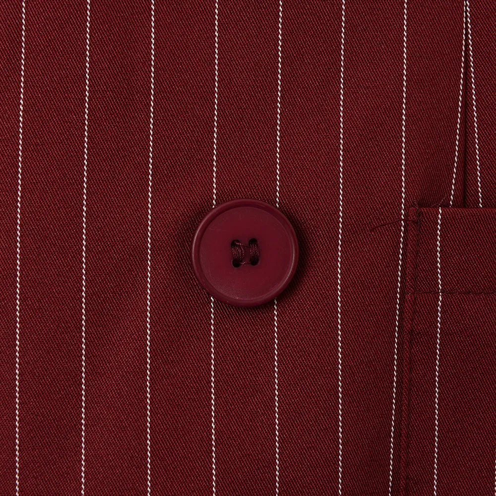 Mennace Men's Burgundy Double Breasted Blazer