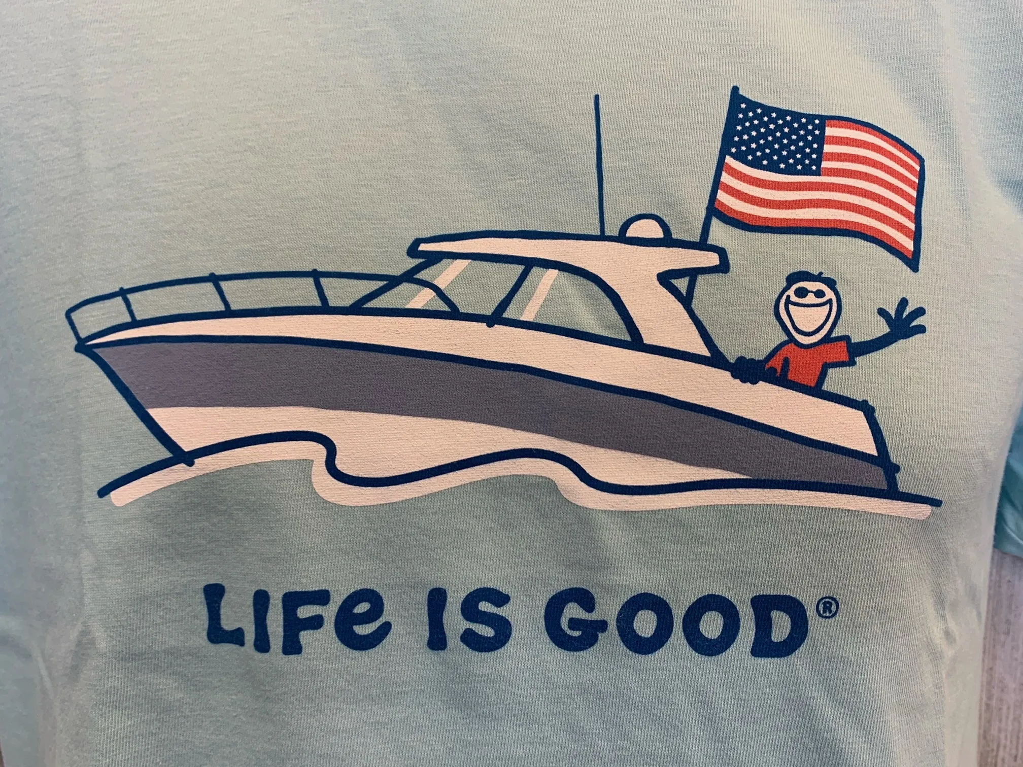 Men's Jake Power Boat USA Short Sleeve Tee