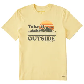 Men's Take It Outside Retro Short-Sleeve Tee - Sandy Yellow