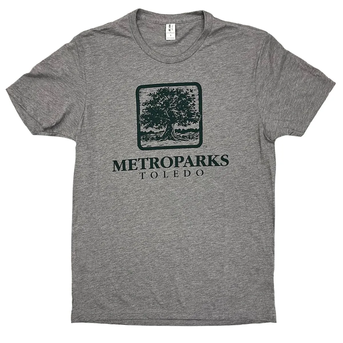 Metroparks Toledo Vintage Tree Logo Gray Shirt