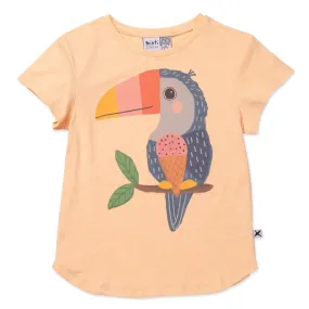 MINTI - ICECREAM TOUCAN TEE: LIGHT ORANGE MARLE