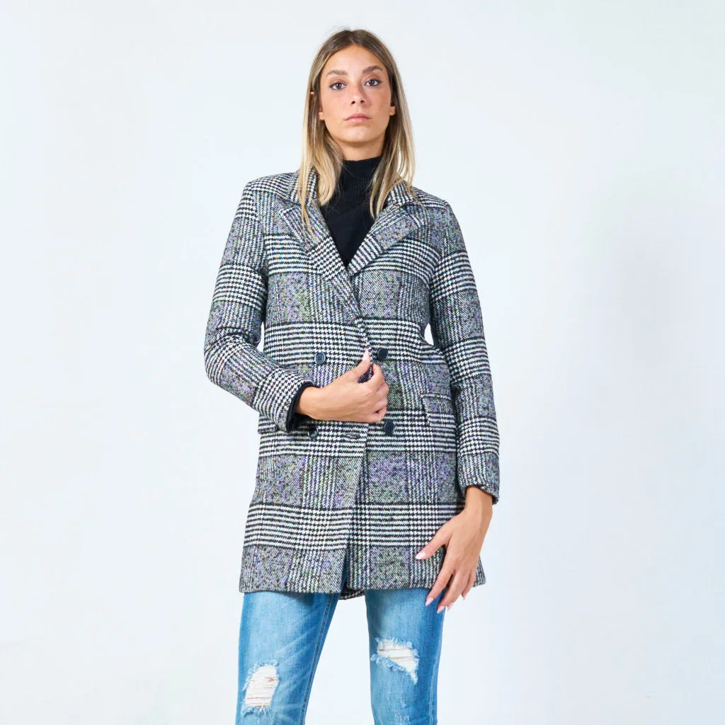 Modern plaid tailored blazer wholesale