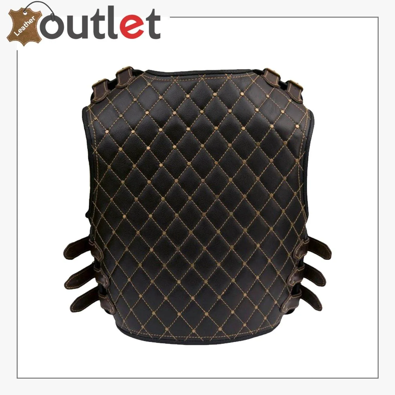 Motorcycle Biker Genuine Leather Stylish Vest