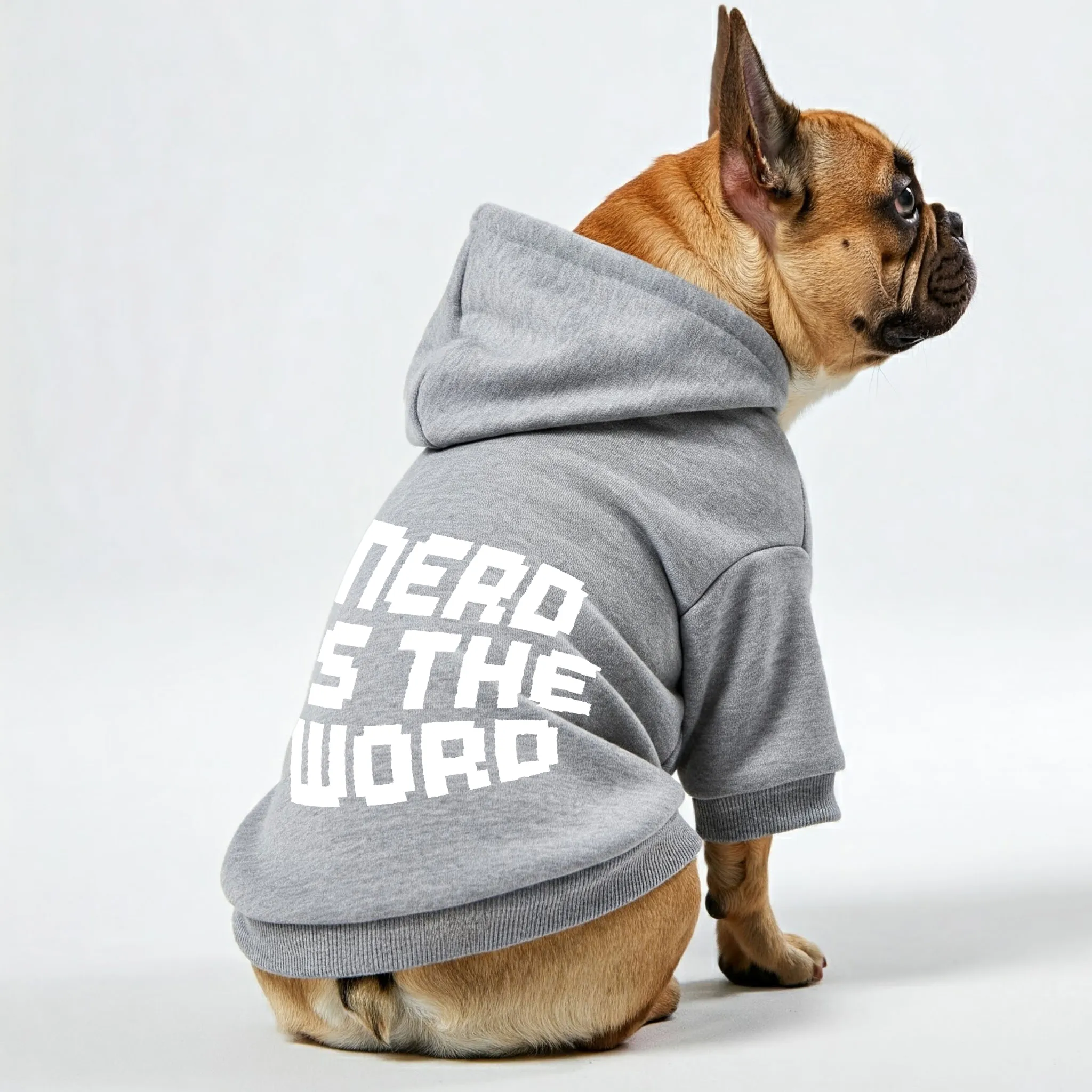 Nerd is the Word - Personalized French Bulldog Hoodies with Funny Quotes – Stylish, Cozy, and Premium 100% Cotton