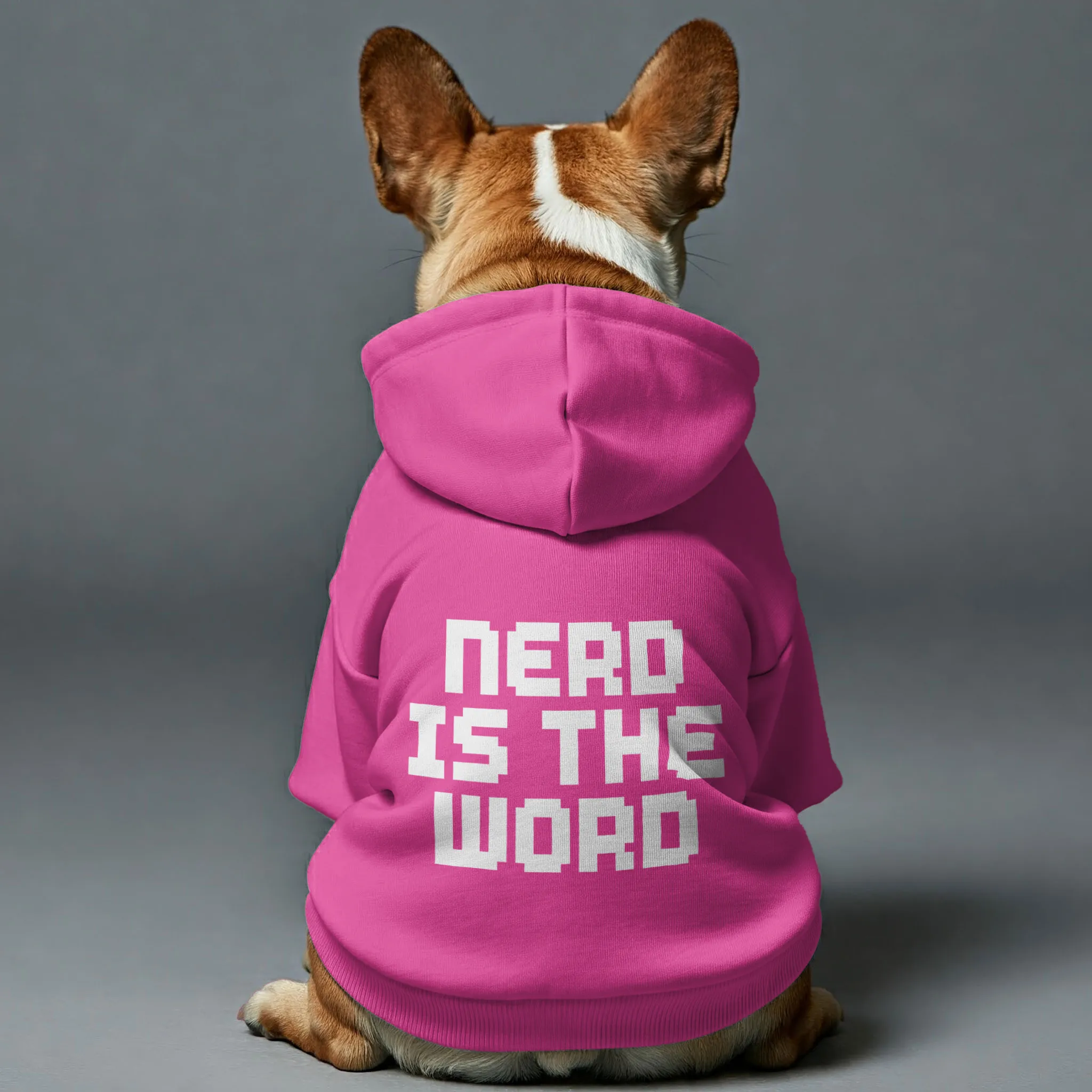 Nerd is the Word - Personalized French Bulldog Hoodies with Funny Quotes – Stylish, Cozy, and Premium 100% Cotton