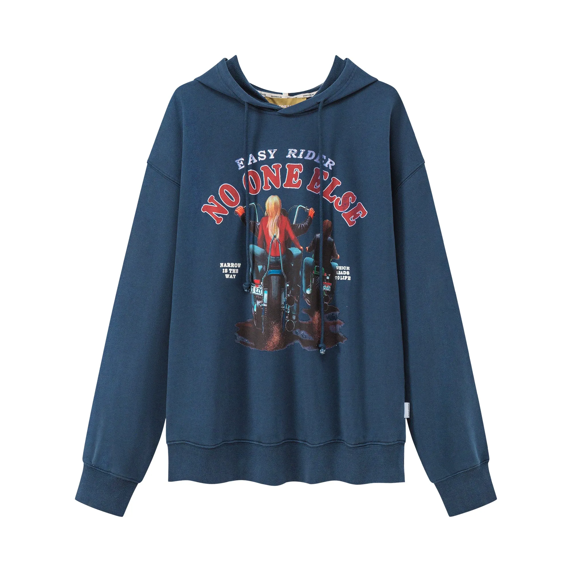 Noe Loose Easy Rider Print Hoodie