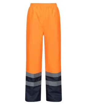 Orange/Navy - Pro hi-vis insulated overtrousers