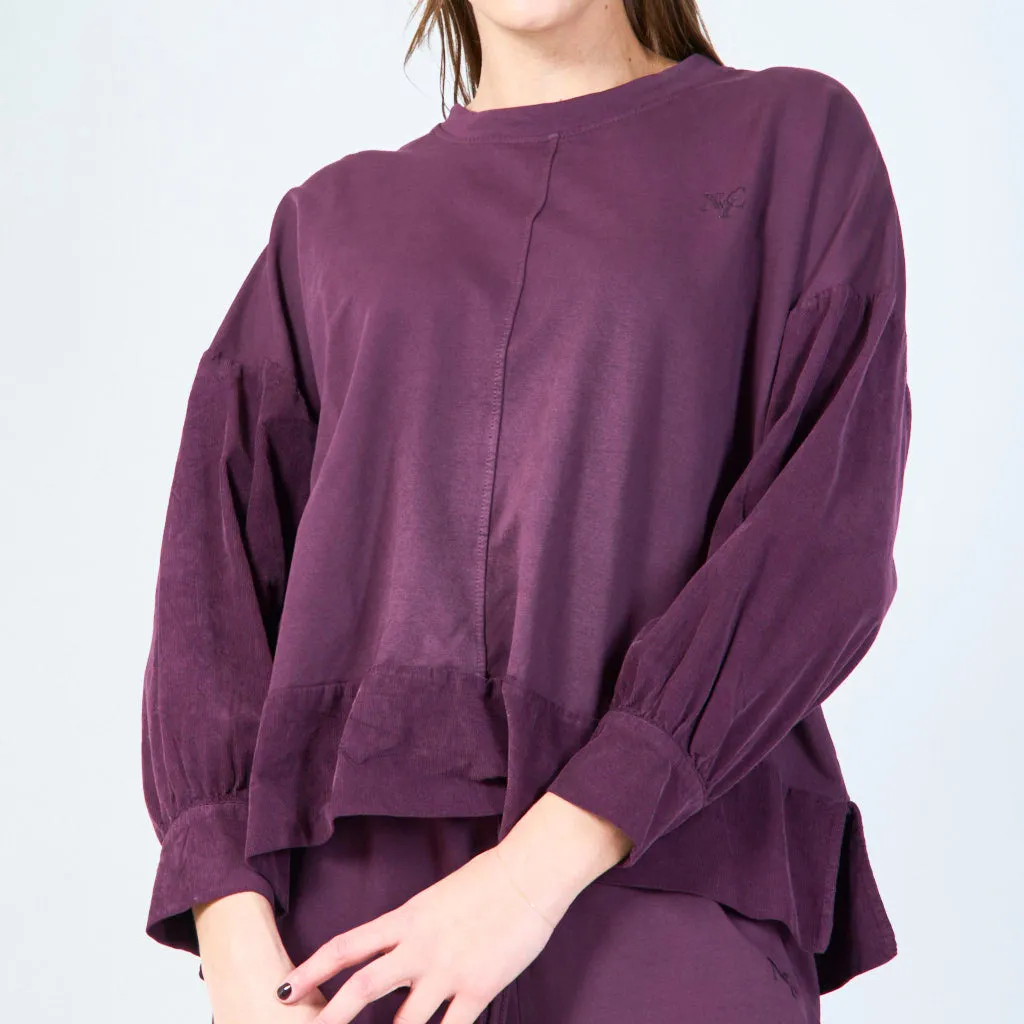 Oversized crewneck pullover wholesale