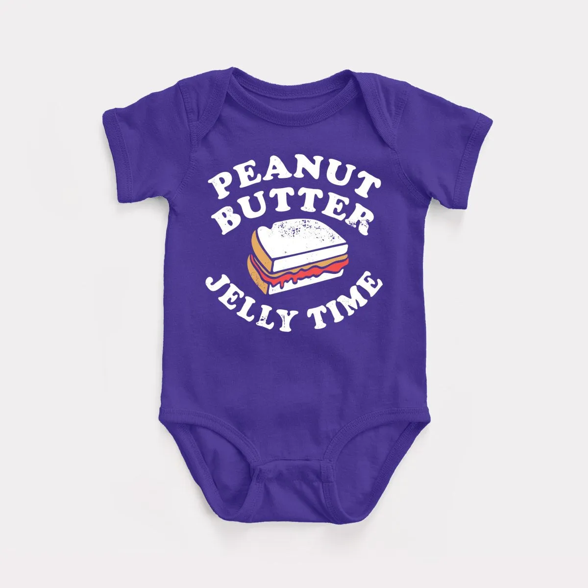 Peanut Butter Jelly Time Baby Bodysuit